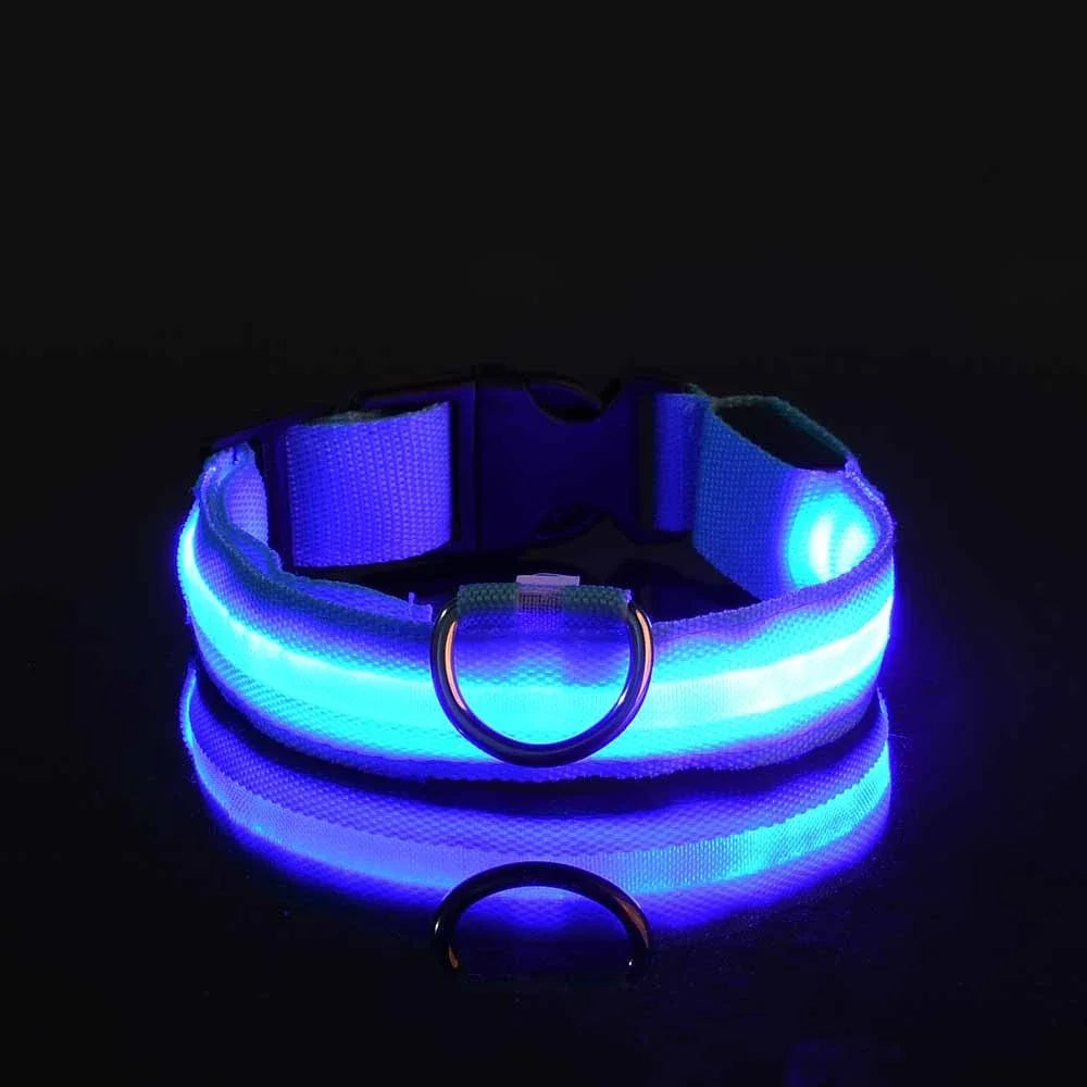 Pet Collar Nylon LED Night